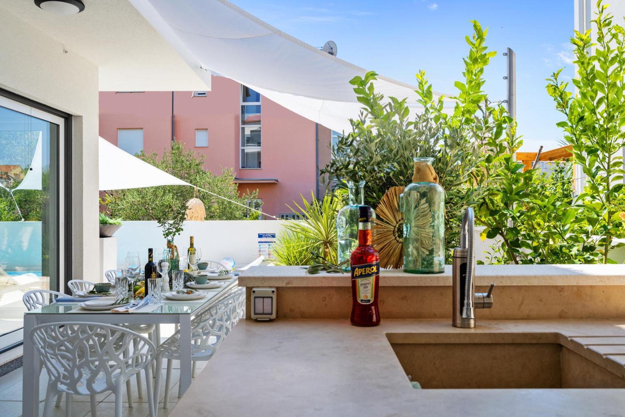 Adriatic Paradise Villa Vodice Bagian luar foto